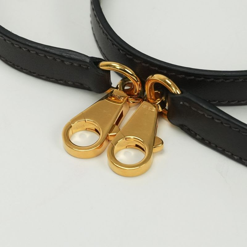 Hermes Shoulder Strap Box Calf Brown Tea Gold Hardware — view 4
