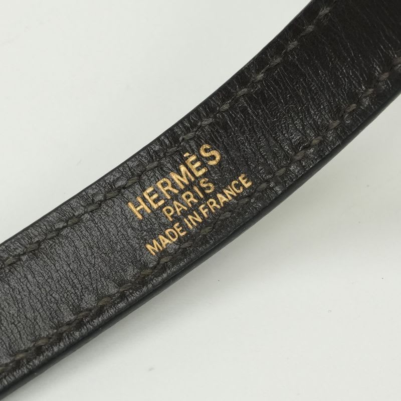 Hermes Shoulder Strap Box Calf Brown Tea Gold Hardware — view 3