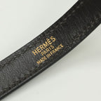 Hermes Shoulder Strap Box Calf Brown Tea Gold Hardware — view 3