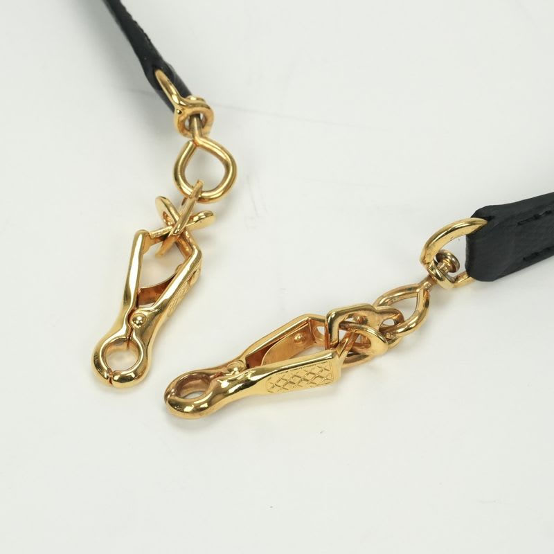 Hermes Shoulder Strap Courchevel Noir Black — view 4