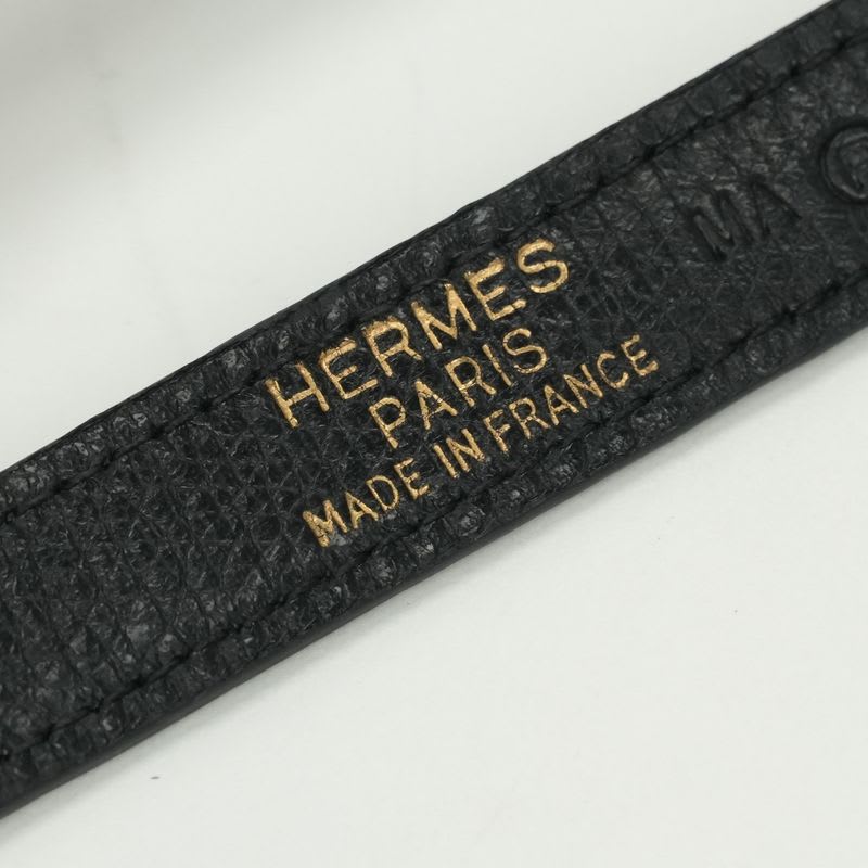 Hermes Shoulder Strap Courchevel Noir Black — view 3