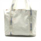 Chanel Sports Line Nylon Pouch Logo Tote White — view 3