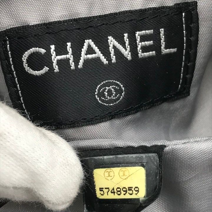 Chanel Sports Line Nylon Pouch Logo Tote White — view 9