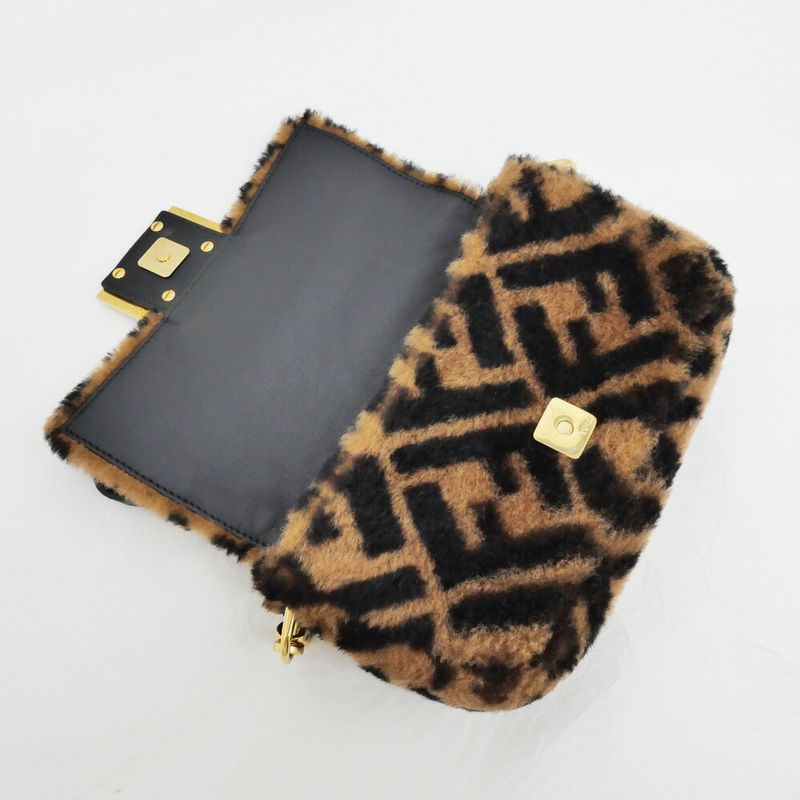 Fendi Mamma Bucket Mini Zucca Pattern Shoulder Bag Leather Fa — view 6