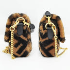 Fendi Mamma Bucket Mini Zucca Pattern Shoulder Bag Leather Fa — view 4