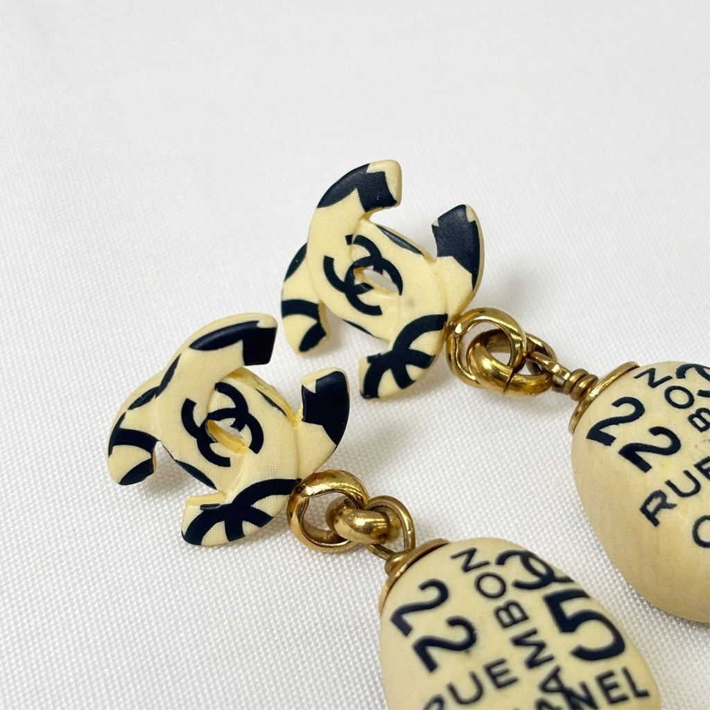 Chanel Cambon Wooden Earrings — view 5