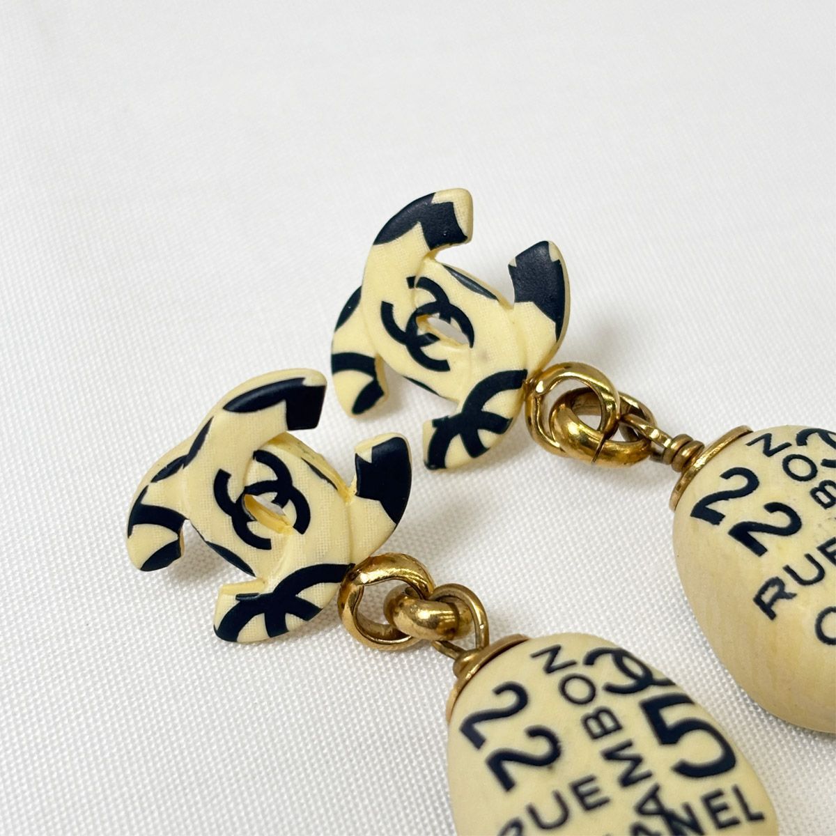Chanel Cambon Wooden Earrings — view 5