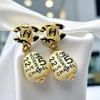 Chanel Cambon Wooden Earrings — view 8