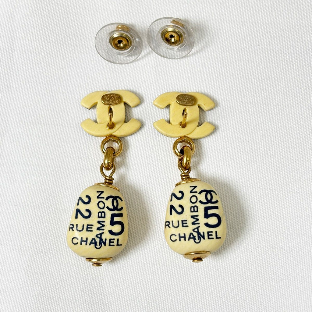 Chanel Cambon Wooden Earrings — view 3