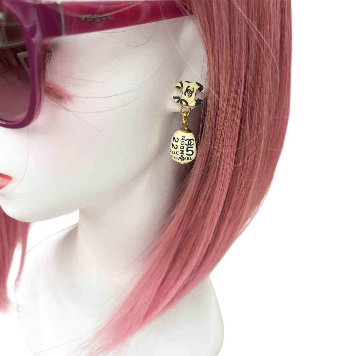 Chanel Cambon Wooden Earrings — view 9