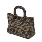 Fendi Small FF Open Tote Brown Zucca Canvas — view 3