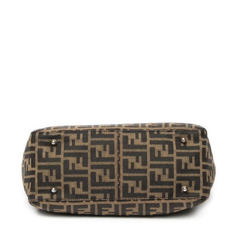 Fendi Small FF Open Tote Brown Zucca Canvas — view 7