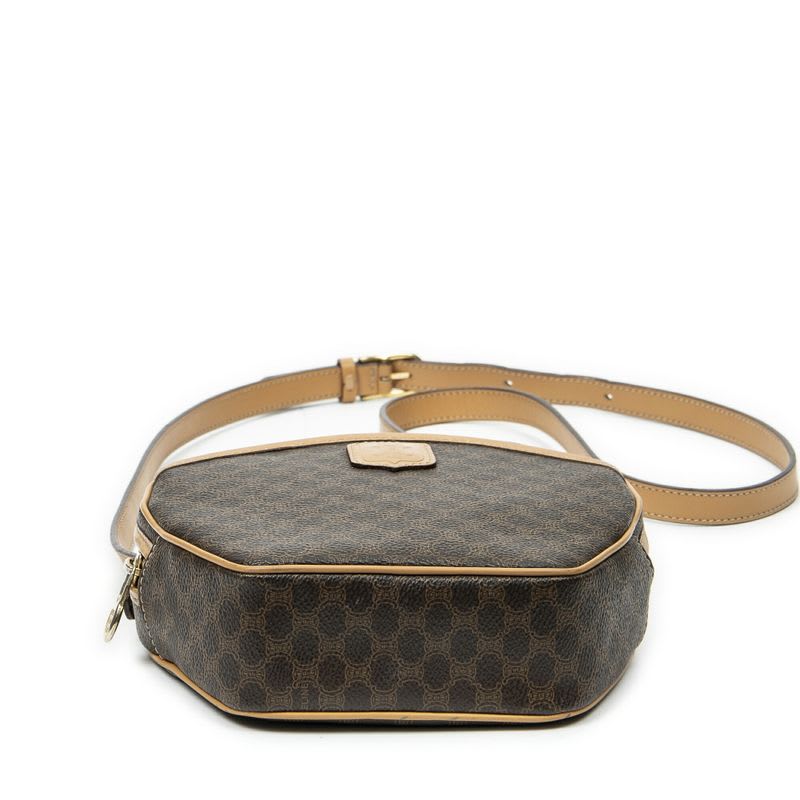 Celine Brown Beige Macadam Canvas — view 7