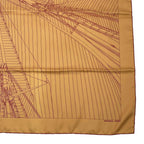 Hermes Carre 90 Tailwind Vent Portant Scarf Silk Orange — view 4