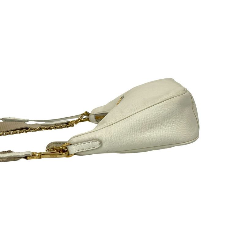 Prada Re Edition Saffiano Leather Semi One Chain Shoulder Bag — view 6