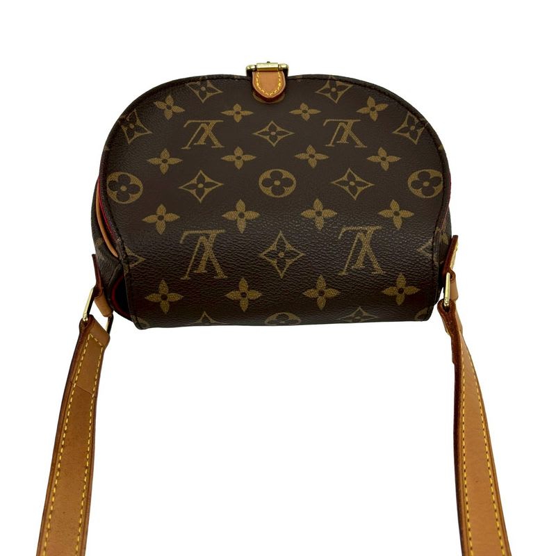 Louis Vuitton Tamburan Monogram Leather Mini Shoulder Bag With Pochette — view 5