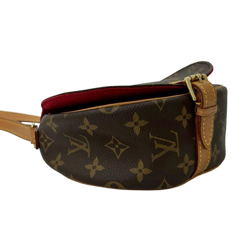 Louis Vuitton Tamburan Monogram Leather Mini Shoulder Bag With Pochette — view 8