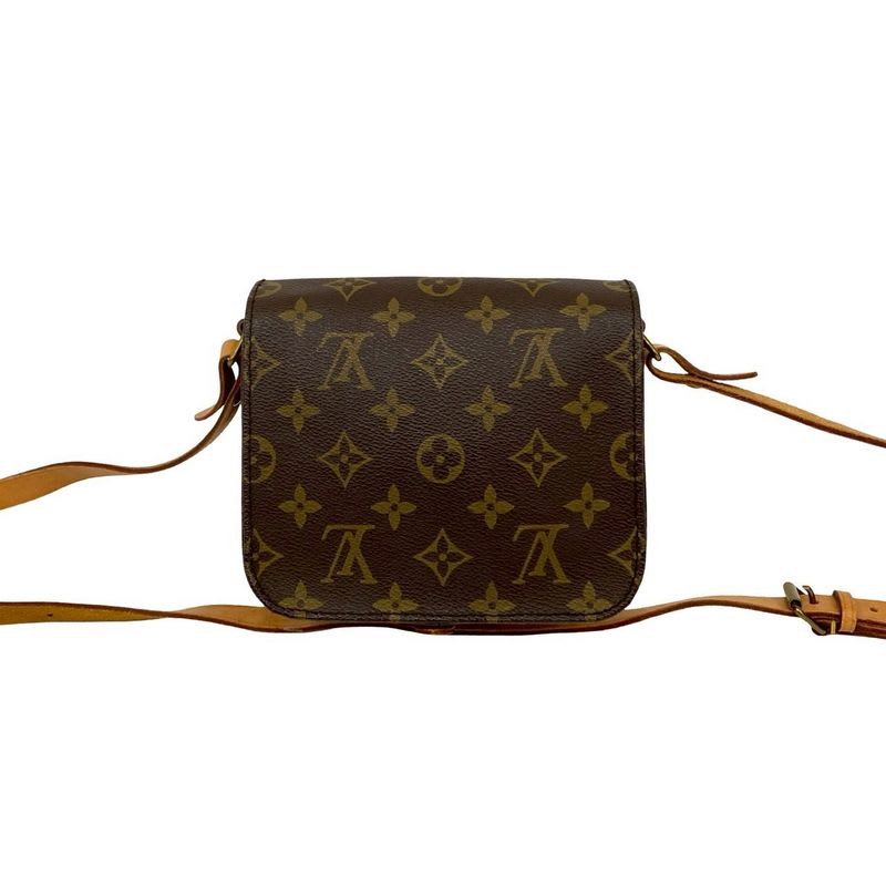 Louis Vuitton Vintage Cartesier Monogram Leather Mini Shoulder Bag Pochette — view 4