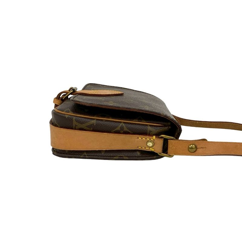 Louis Vuitton Vintage Cartesier Monogram Leather Mini Shoulder Bag Pochette — view 7