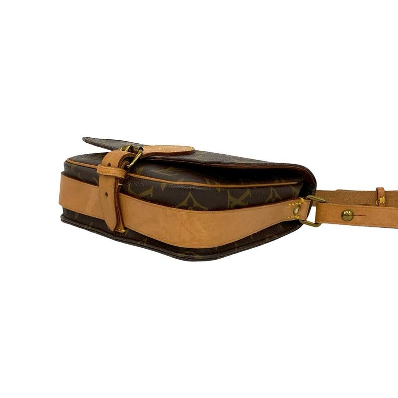 Louis Vuitton Vintage Cartesier Monogram Leather Mini Shoulder Bag Pochette — view 9