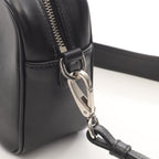 Prada Shoulder Bag Black Leather Banana Print Crossbody — view 7