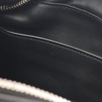 Prada Shoulder Bag Black Leather Banana Print Crossbody — view 8
