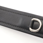 Prada Shoulder Bag Black Leather Banana Print Crossbody — view 6