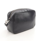 Prada Shoulder Bag Black Leather Banana Print Crossbody — view 2