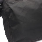Prada Shoulder Bag Plastic Handle Black Nylon Handbag — view 6