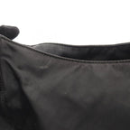 Prada Shoulder Bag Plastic Handle Black Nylon Handbag — view 5