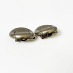 Chanel CC Logo Earrings Metal Silver — view 5