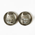 Chanel CC Logo Earrings Metal Silver — view 8
