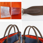 Hermes Sac Depan Sage Groom 2-Way Crossbody Bag Tote Canvas — view 9