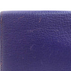 Hermes Purple Perforated Leather Billfold — view 6