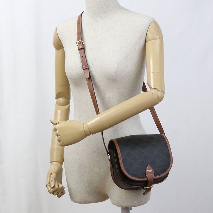 Celine Triomphe Canvas Shoulder Bag — view 8