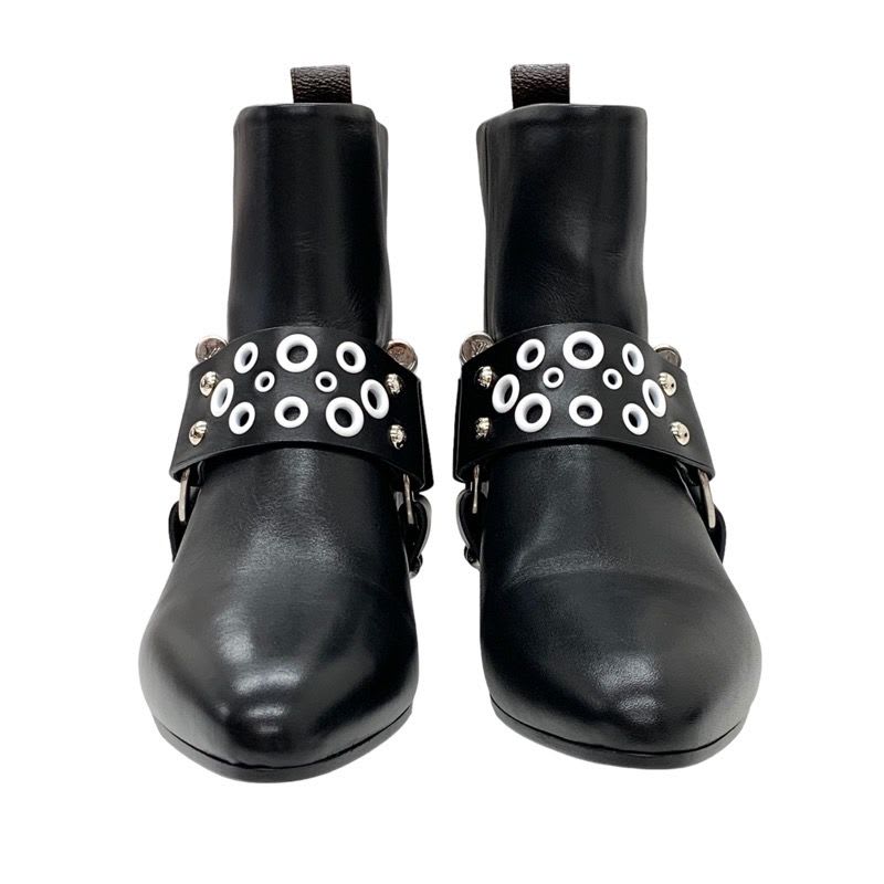 Louis Vuitton Rhapsody Line Boots Short Ankle Leather Black — view 2
