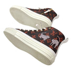 Louis Vuitton Sneakers Stellar Line Monogram Cat High Cut Leather Brown — view 6