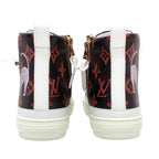 Louis Vuitton Sneakers Stellar Line Monogram Cat High Cut Leather Brown — view 5