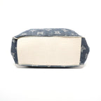 Celine Handbag Denim Embossed Leather Boogie Macadam — view 8