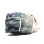 Celine Handbag Denim Embossed Leather Boogie Macadam — view 5