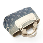 Celine Handbag Denim Embossed Leather Boogie Macadam — view 9