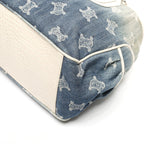 Celine Handbag Denim Embossed Leather Boogie Macadam — view 7