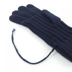 Hermes Cashmere Knit Navy Blue Glove — view 5