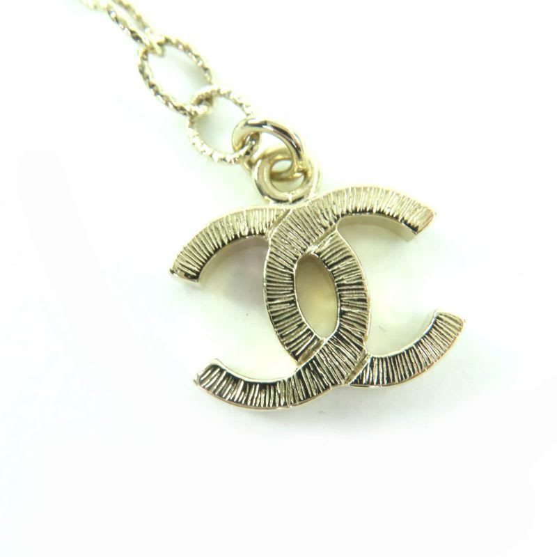 Chanel B24K Coco Mark Ribbon Rhinestone Necklace Chien Pan — view 6