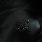 Hermes 17208 Z Moccasins Paris Silver Hardware Hhardware Leather Loafers Black — view 9