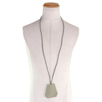 Hermes Leather Margiela Period Large Clochette Necklace Light Moss Green — view 6