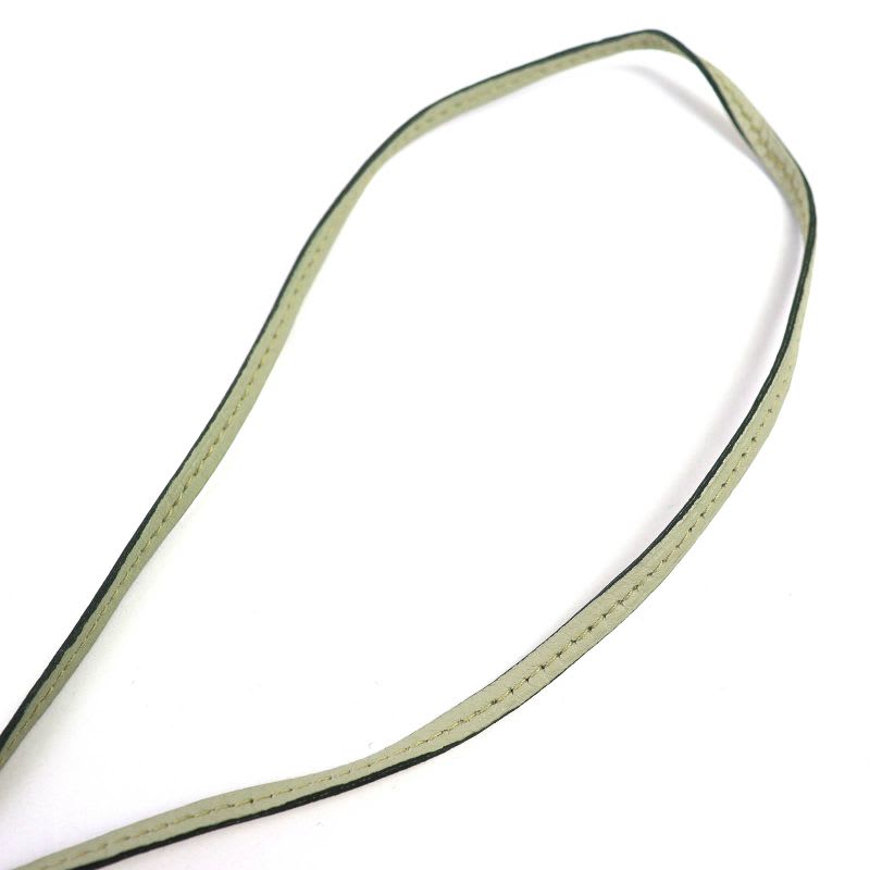 Hermes Leather Margiela Period Large Clochette Necklace Light Moss Green — view 7