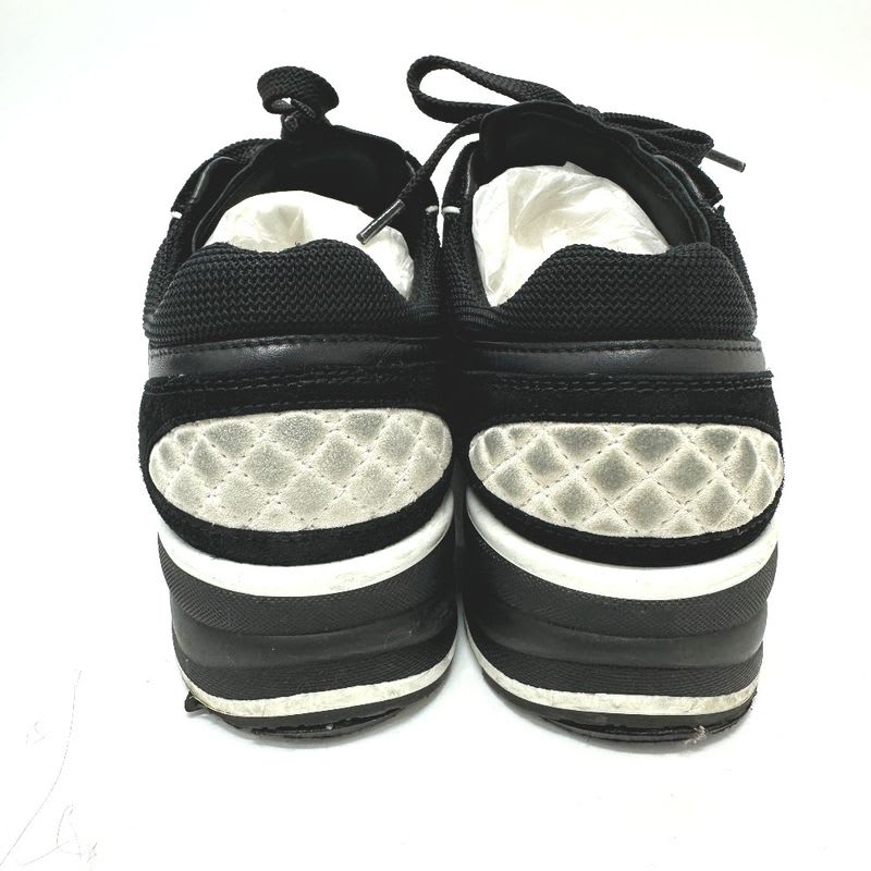 Chanel Sneakers Coco Mark Mixed Fiber Suede Black — view 7