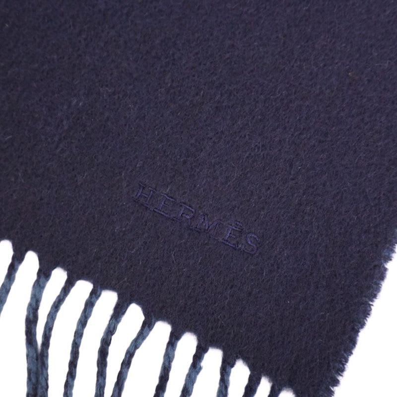 Hermes Scarf Shawl Fringe Cashmere — view 4