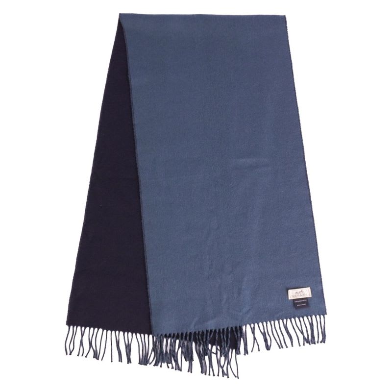 Hermes Scarf Shawl Fringe Cashmere — view 2